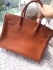 Hermes birkin box leather brown